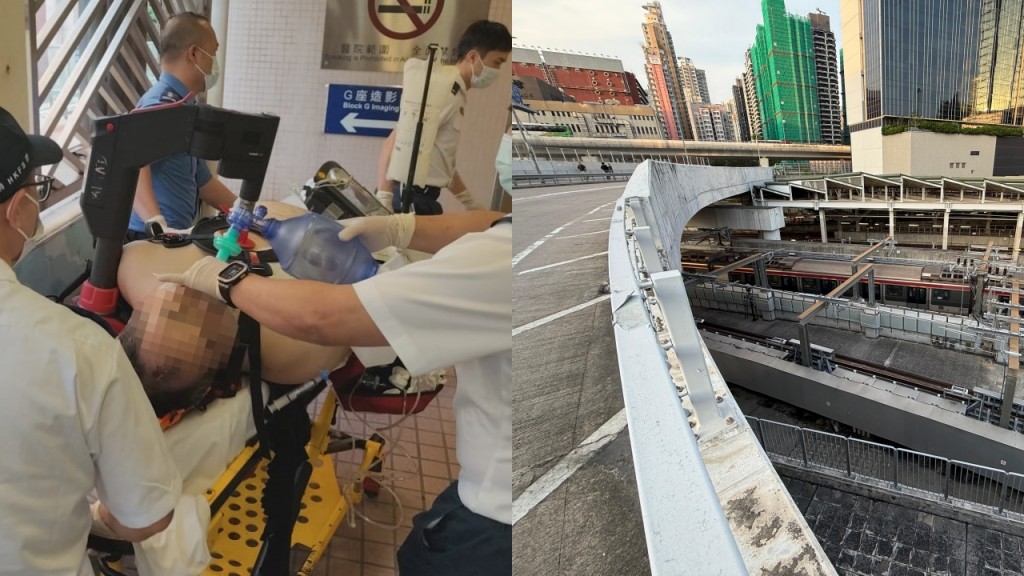 紅磡站對開發生墮橋事件 男子送院後證實不治