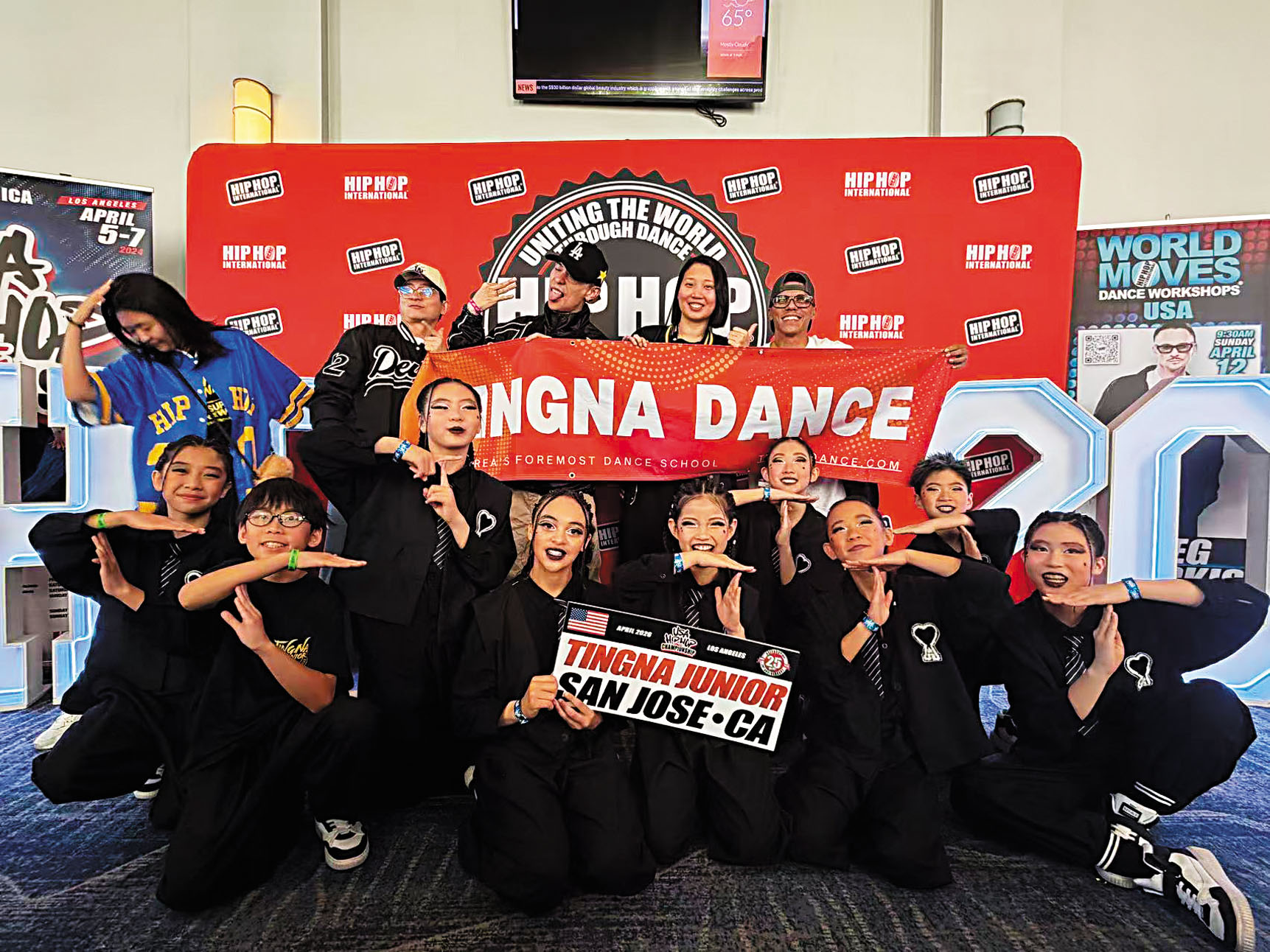 灣區Tingna少兒隊今年4月12日在南加州伯班克獲得HHI比賽第四名獎牌和美國隊資格。徐婷娜提供