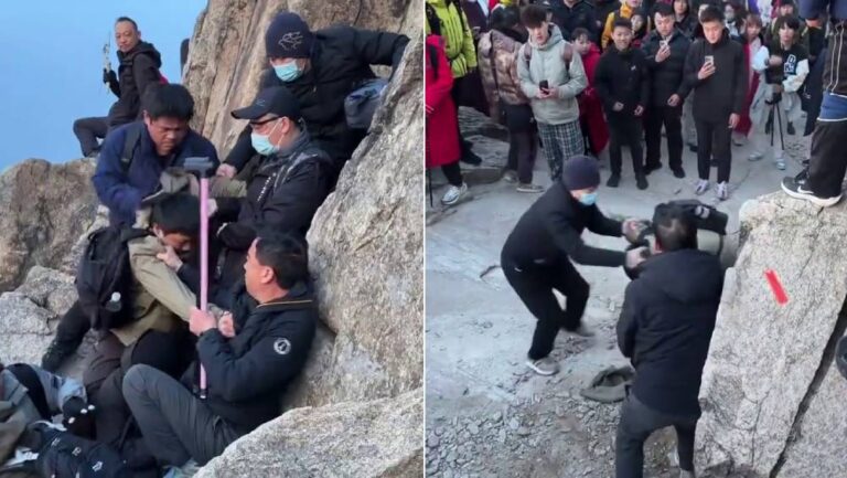 泰山觀日出遊客爭位爆衝突 景區承諾加強秩序管理