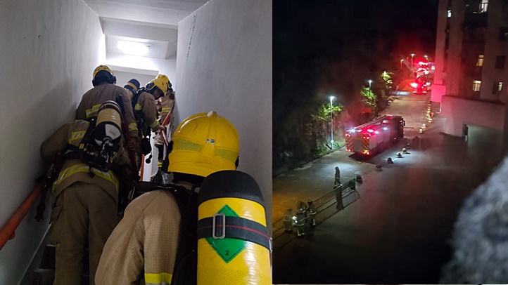 荃威花園滅蝨蛋冒煙引誤會 全幢住客一度疏散