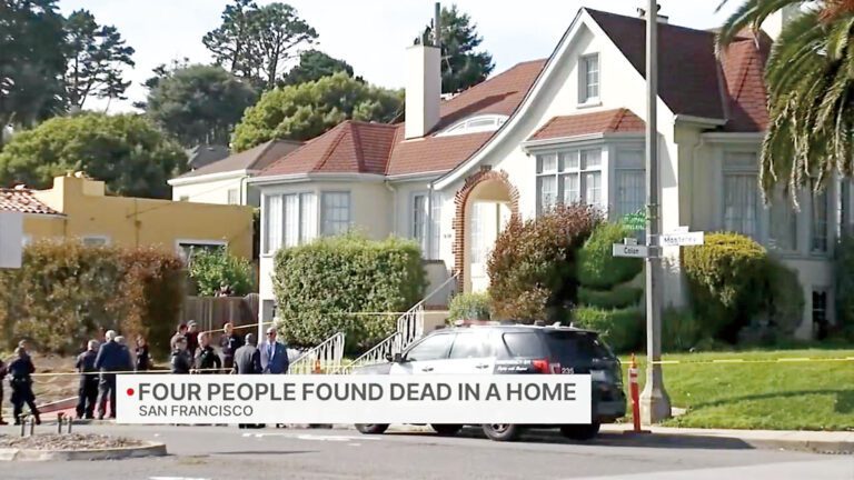 Westwood Highlands去年驚傳四人家庭滅門慘案的大宅。KRON4電視畫面