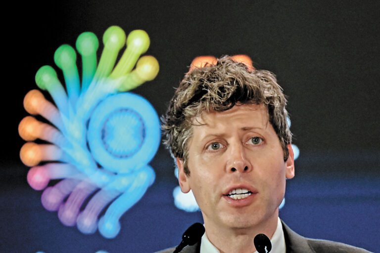 人工智能（AI）公司OpenAI執行長奧爾特曼。美聯社資料圖