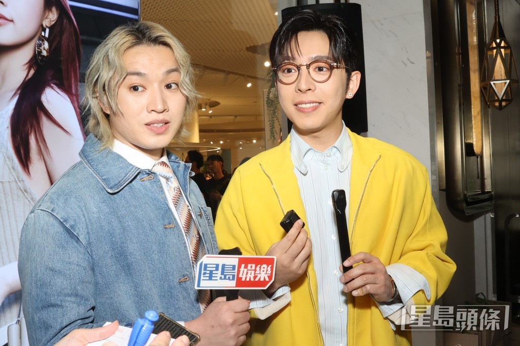 呂爵安和柳應廷一同恭喜阿Sa，並向她送上祝福。