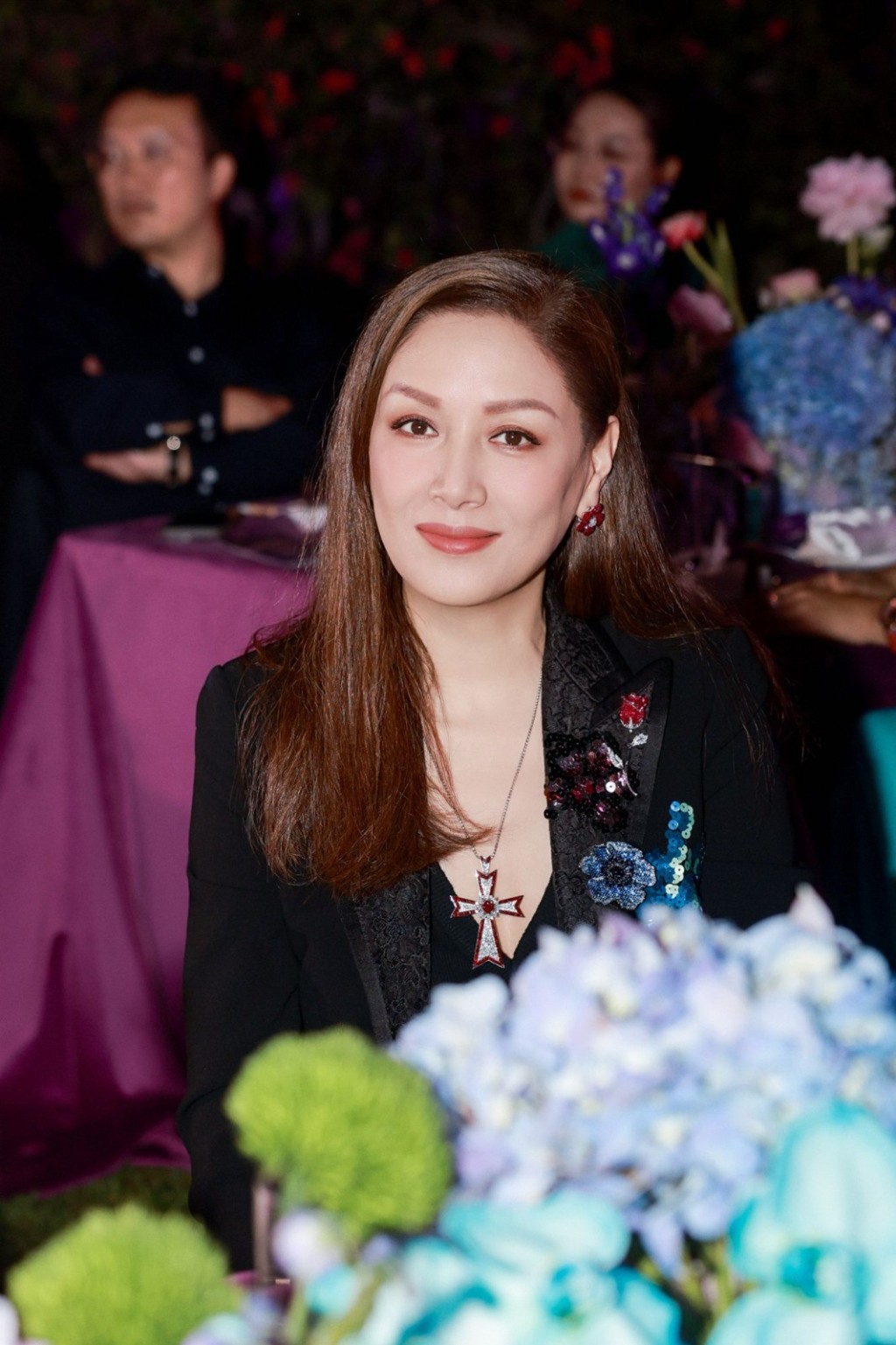 名模琦琦現身支持基金成立活動。