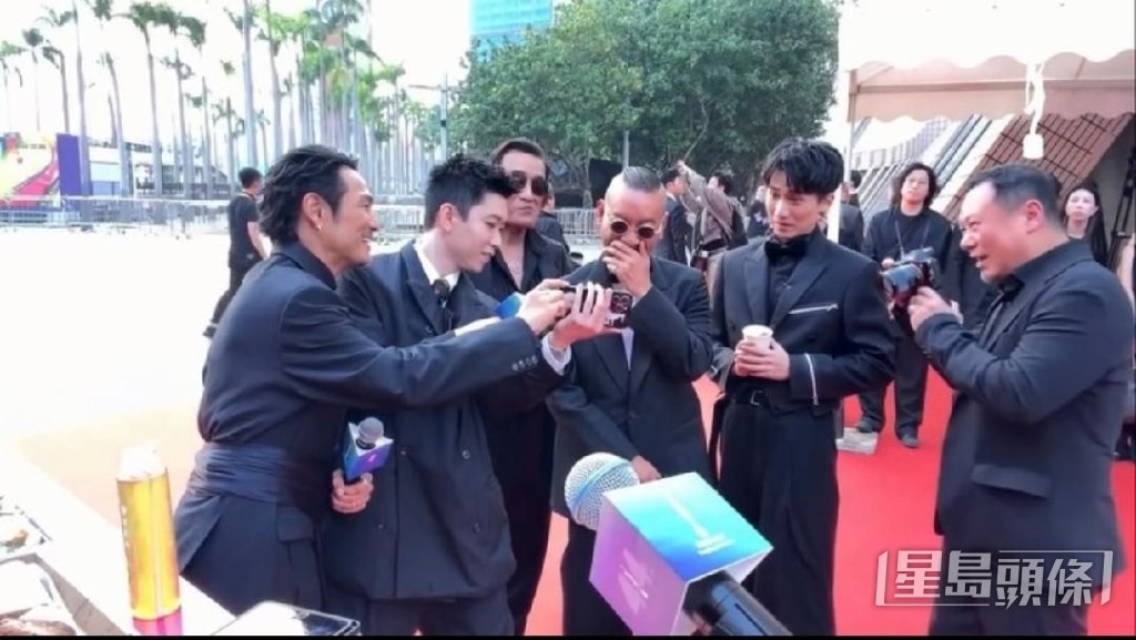 Brian在金像獎紅氈上曾播放祝福片逗笑麥浚龍。
