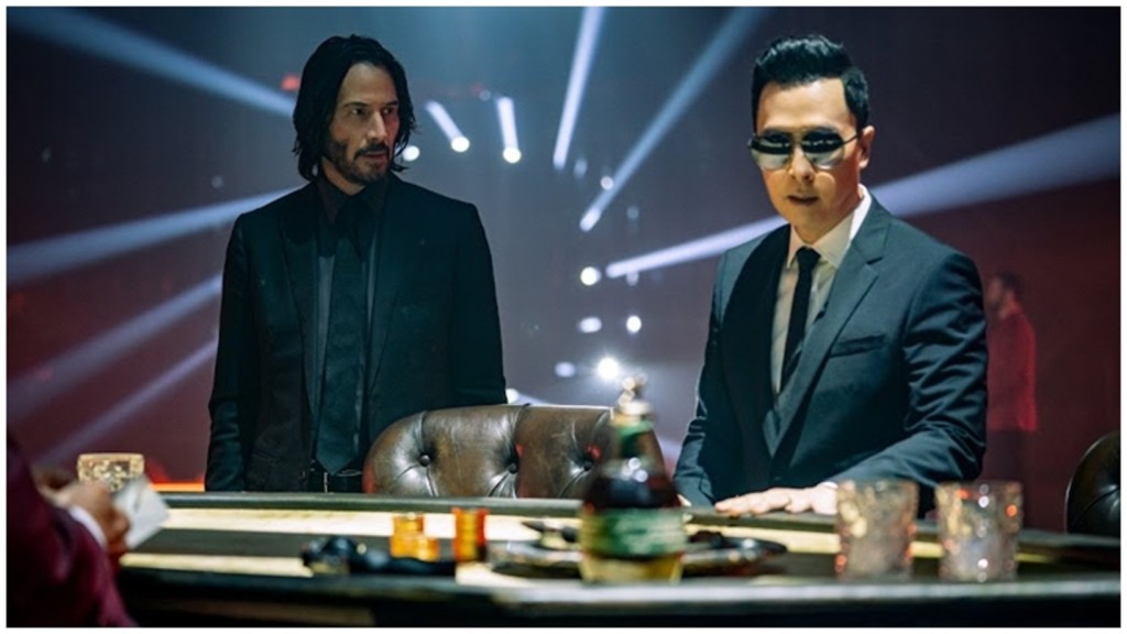 《殺神John Wick 4》中有不少甄子丹與奇洛李維斯的精彩對手戲。
