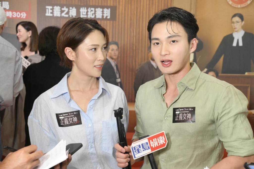 蔣祖曼大讚周嘉洛工作態度認真，合作後更覺得他十分帥氣。