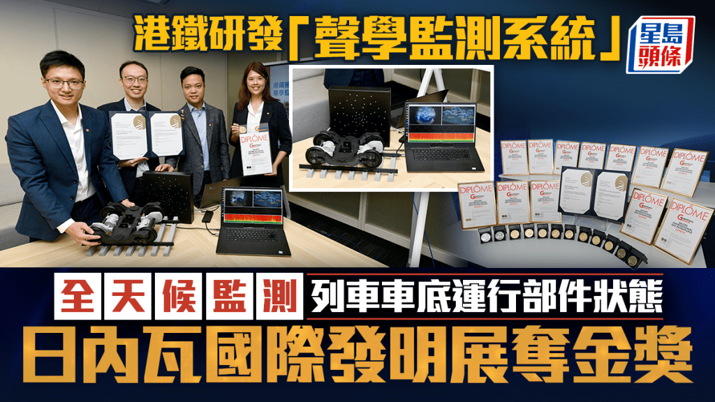 港鐵聲學監測系統奪國際金獎 以AI分析聲紋全天候守護列車安全