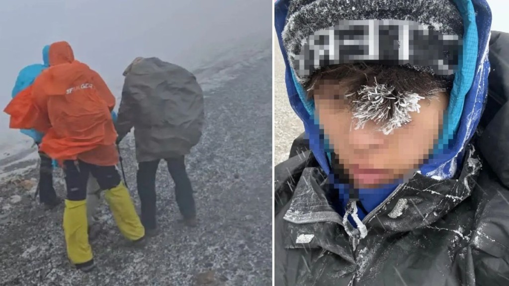 五一假期五台山突遇風雪 裝備不足遊客受困高海拔地區
