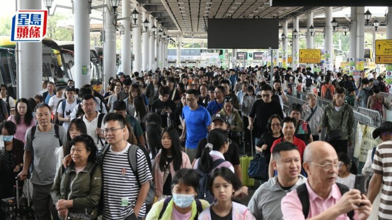五一黃金周｜長假第四日 逾16萬內地旅客抵港 入境處公布各口岸人流數據