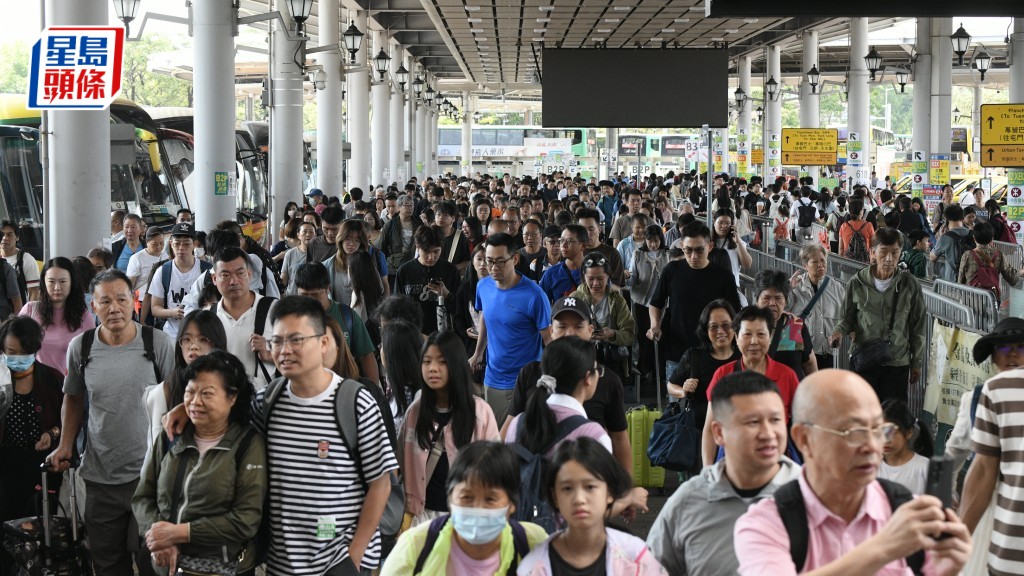 五一黃金周｜長假第四日 逾16萬內地旅客抵港 入境處公布各口岸人流數據