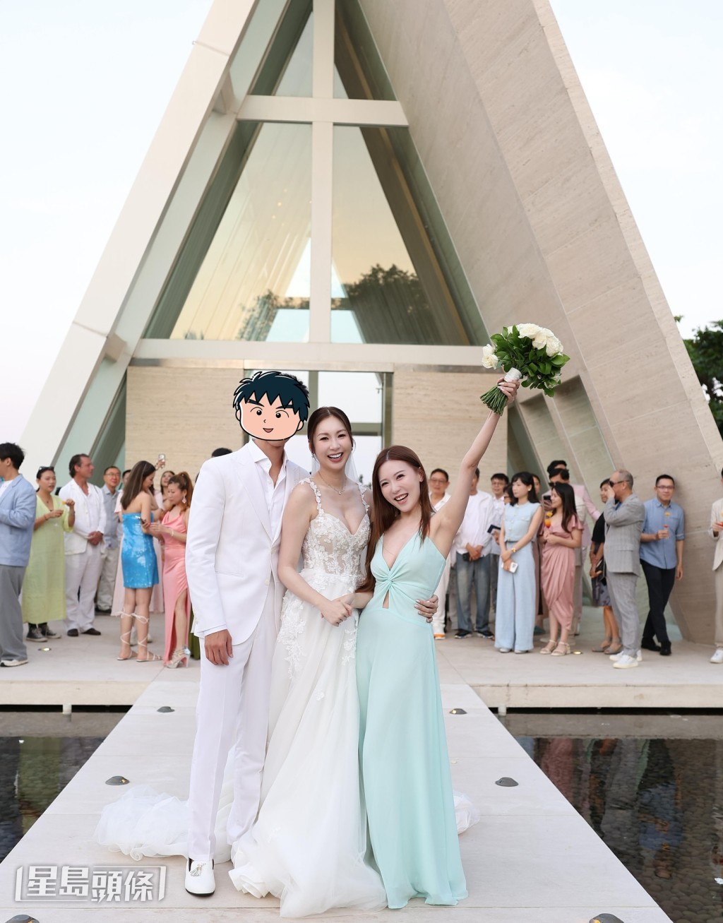 王海榛與莊思敏友情深厚，去年亦有出席對方的婚禮。