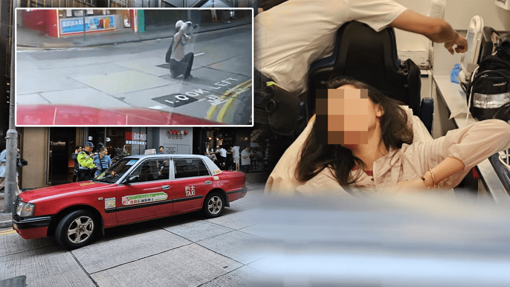 西環打卡熱點發生交通意外 女子於馬路拍照遭的士撞傷
