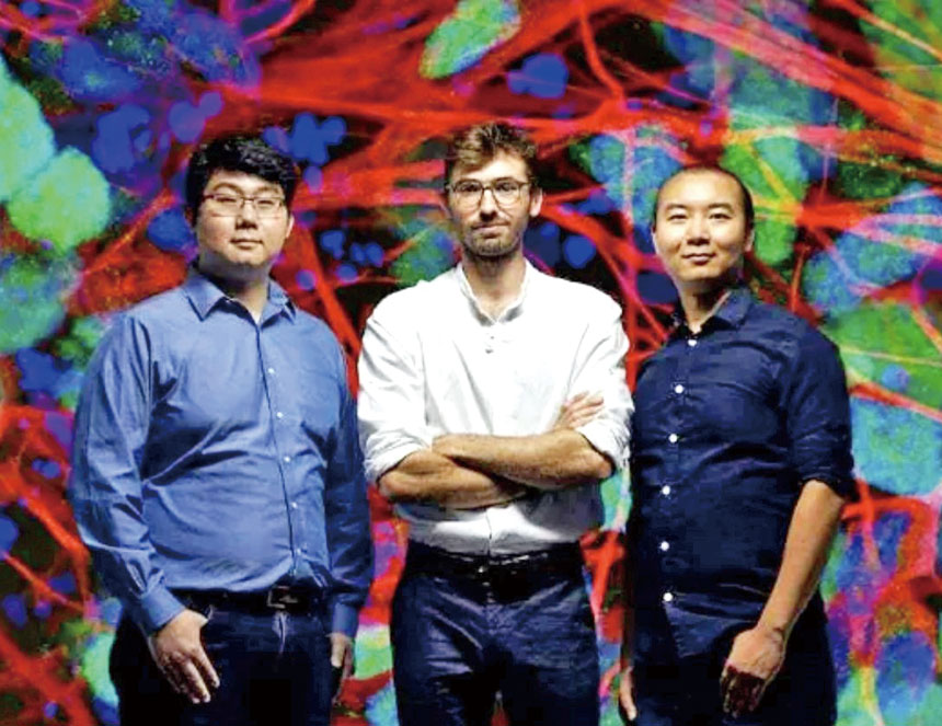 Axoft公司的三位共同創始人。 檔案圖片