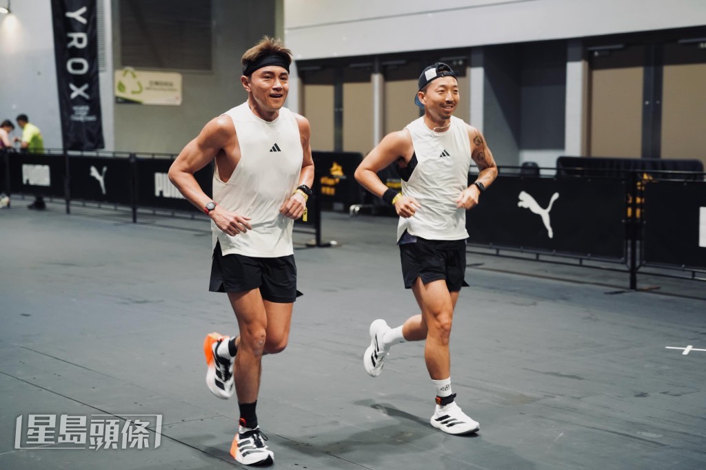 黃浩然昨日(8日)參加了Hyrox室內體能競賽。