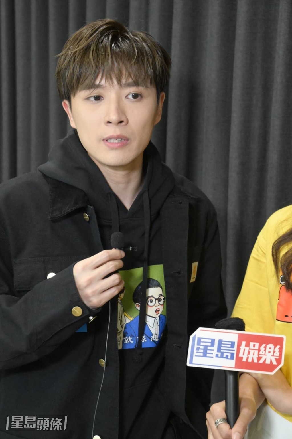 陳瑞輝早上完成MIRO見面會後，隨即趕赴劇集宣傳活動。