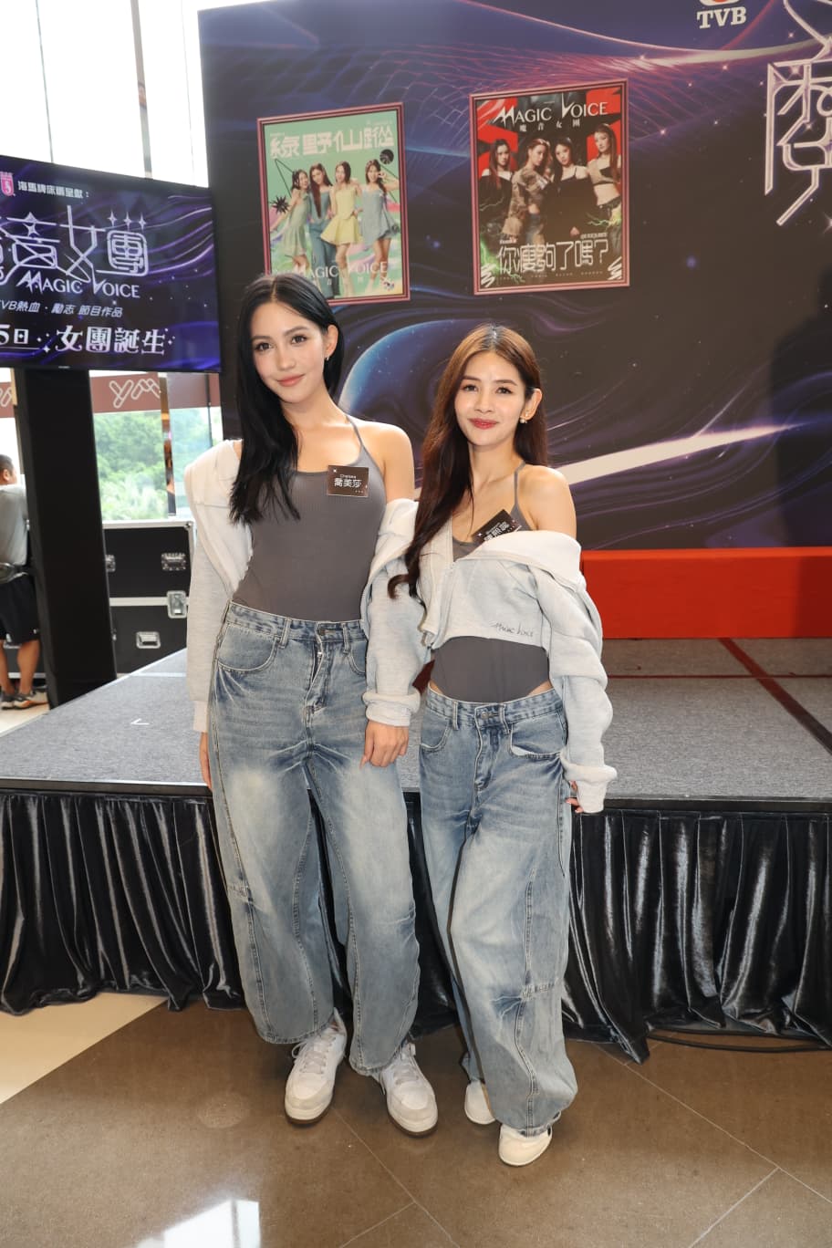 喬美莎與陳熙蕊一同接受傳媒訪問。