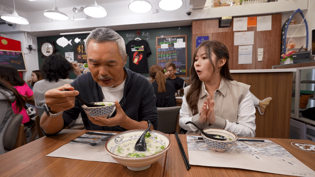 波波試食後大讚湯頭鮮甜無比。
