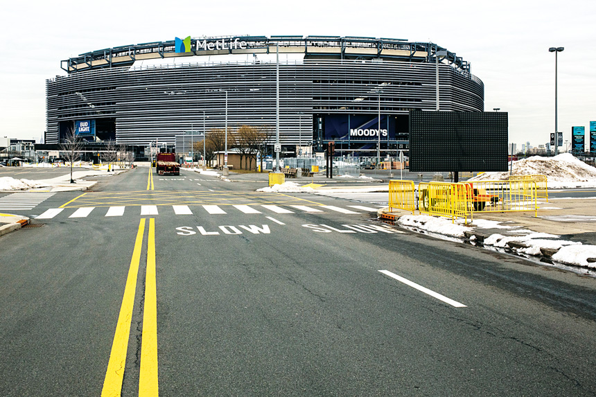 新州大都會人壽體育場(MetLife Stadium) 將成為包括世界盃決賽在內多場重量級賽事的場地。 Bryan Anselm/紐約時報