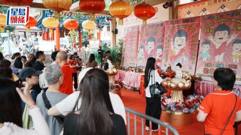嗇色園聯手佛光會辦佛誕浴佛 設互動專區吸引市民旅客參與