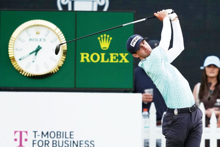 PGA三輪比拚過後，莫斯利目前處於領先地位。路透社