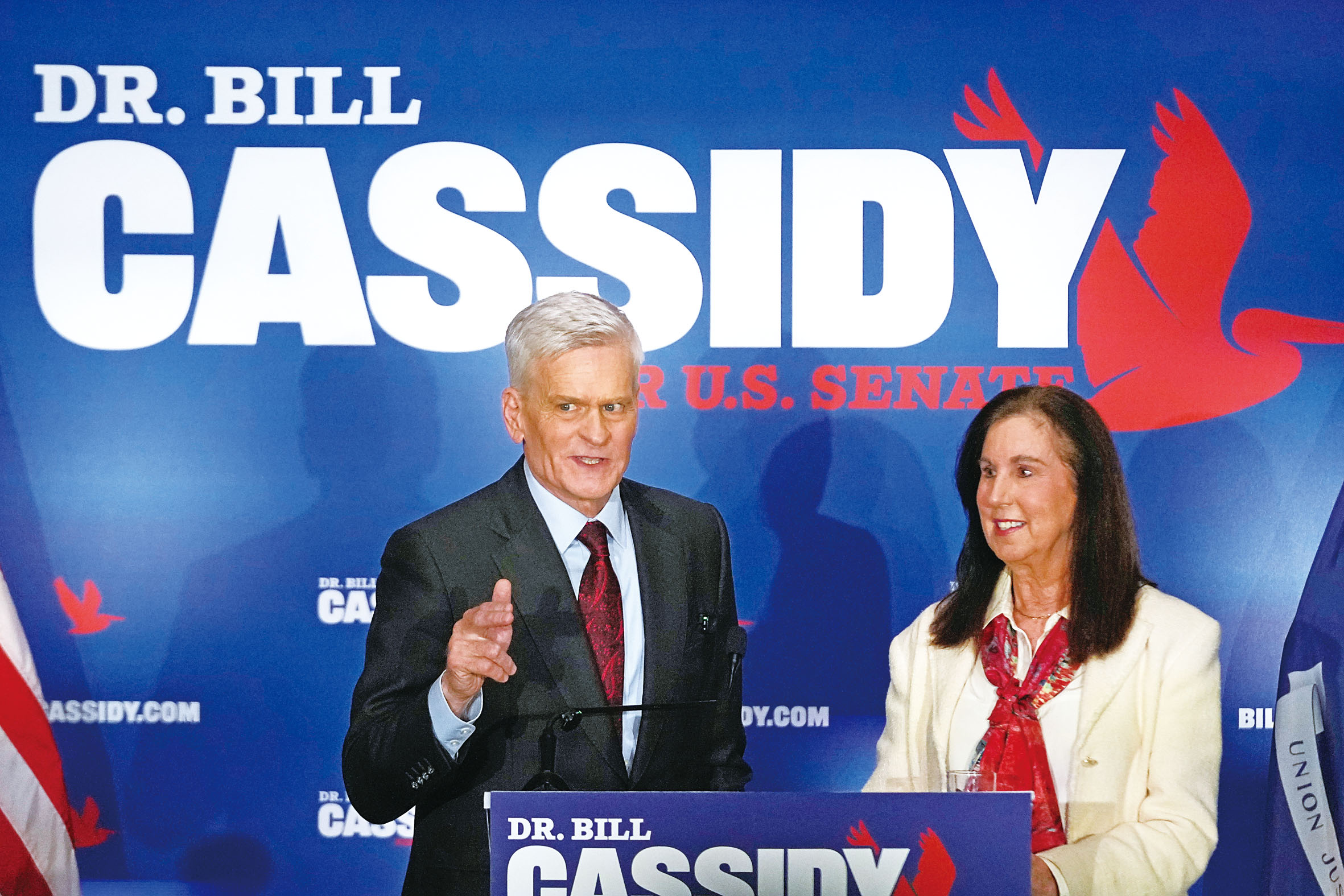 共和黨聯邦參議員卡西迪(Bill Cassidy) ,在16日的路州參院黨內初選中失利。美聯社