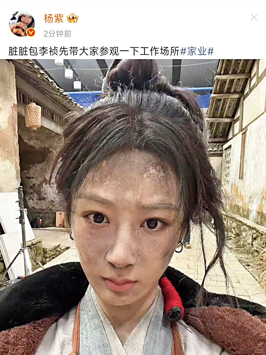 楊紫《家業》扮相。網上圖片