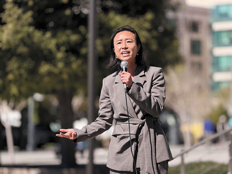 競逐國會議員席位的陳詩敏早前於公開活動上發表演說。資料圖片／記者蘇婕雅攝