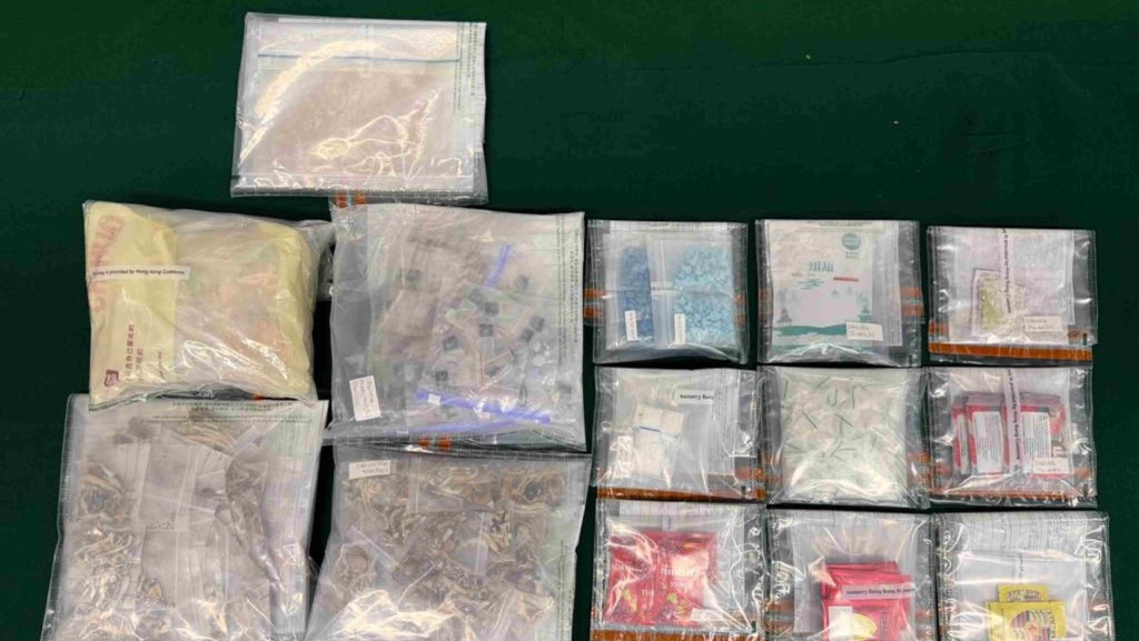 香港海關兩日內偵破兩宗毒品案 檢獲市值近八百萬元毒品拘捕三人