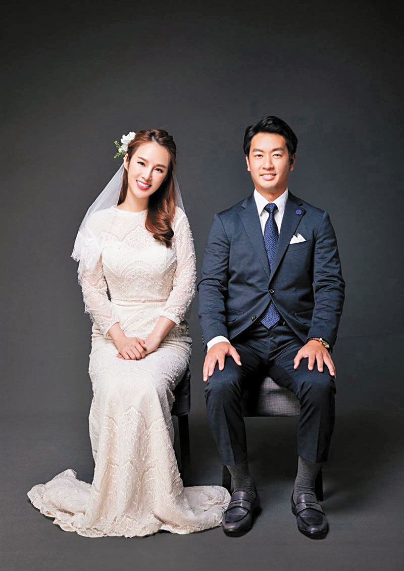 張齡予與老公交往三年多結婚。網上圖片