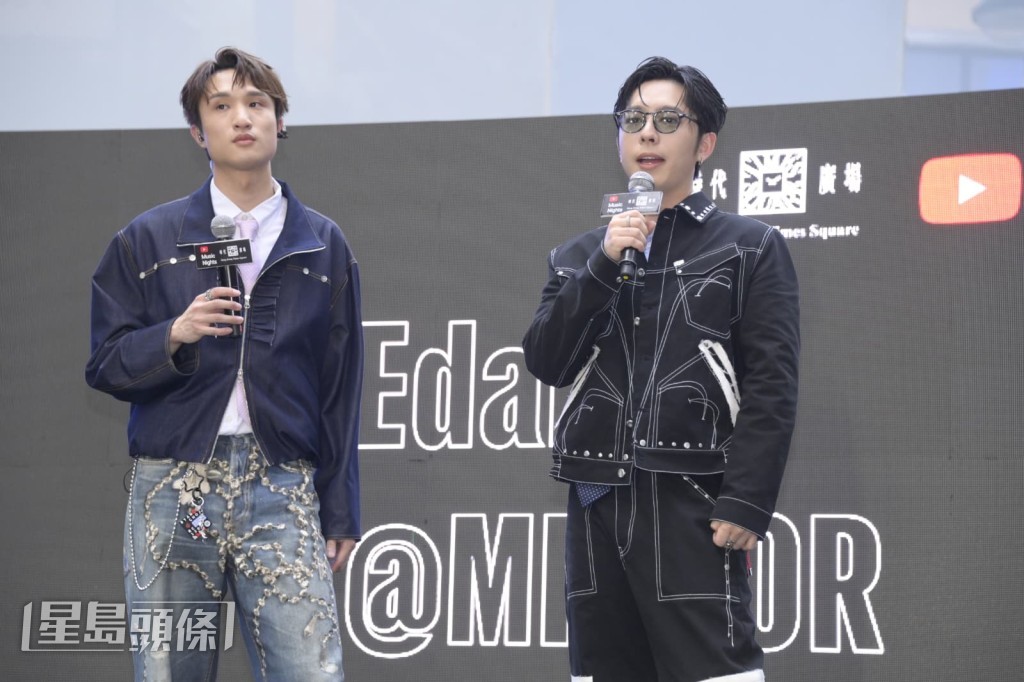 呂爵安與蔡俊彥合唱歌曲《1206》。