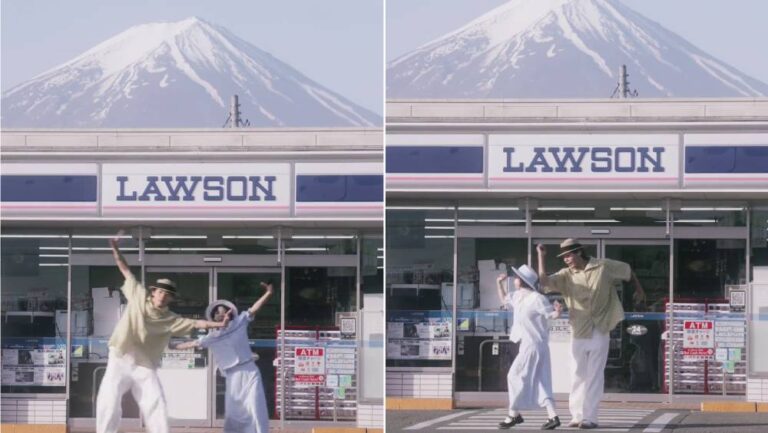 富士山Lawson前跳舞拍片 中國網紅情侶遭日本網民批評