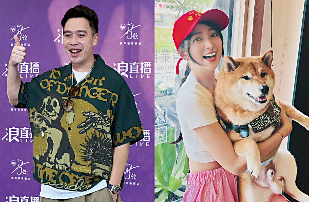藝人無尊證實與阿喜（右）分手。網上圖片