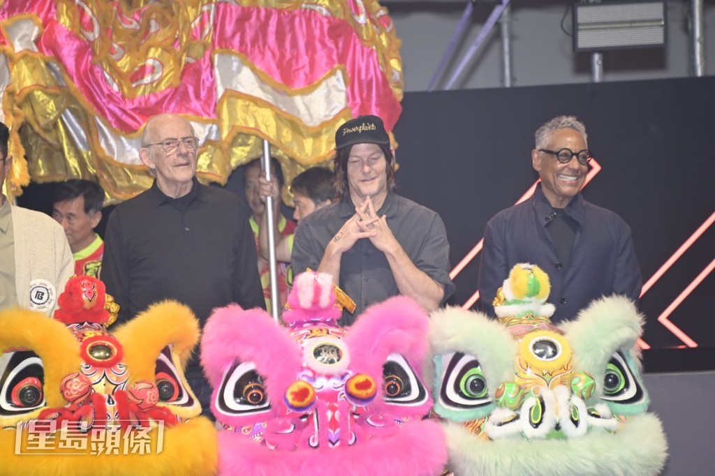 《回到未來》Christopher Lloyd、《The Walking Dead》Norman Reedus及《絕命毒師》Giancarlo Esposito同台。