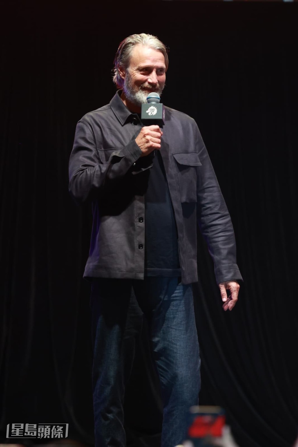 康城影帝、丹麥演員Mads Mikkelsen出席活動。