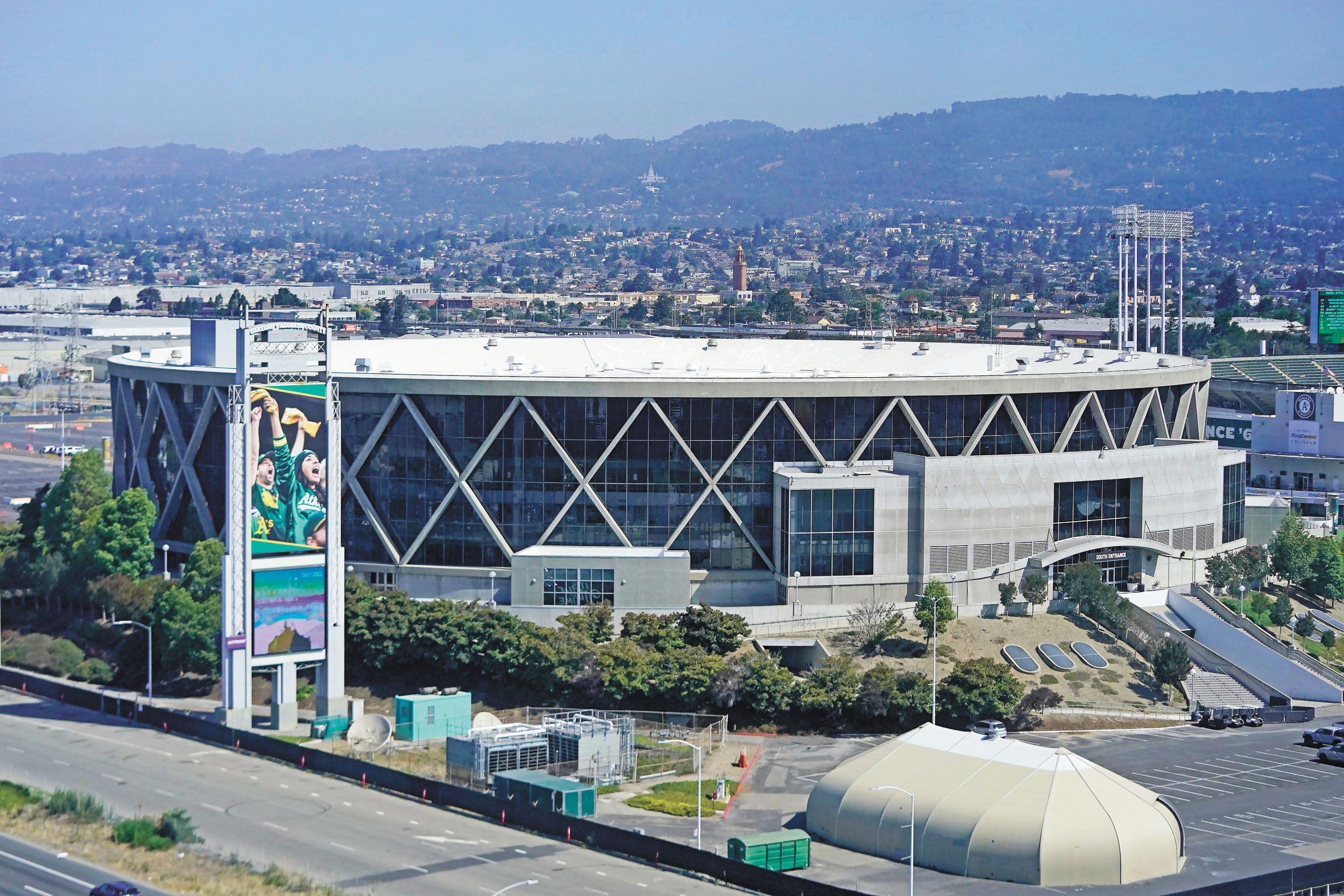 屋崙球場(Oakland Arena)。美聯社資料圖