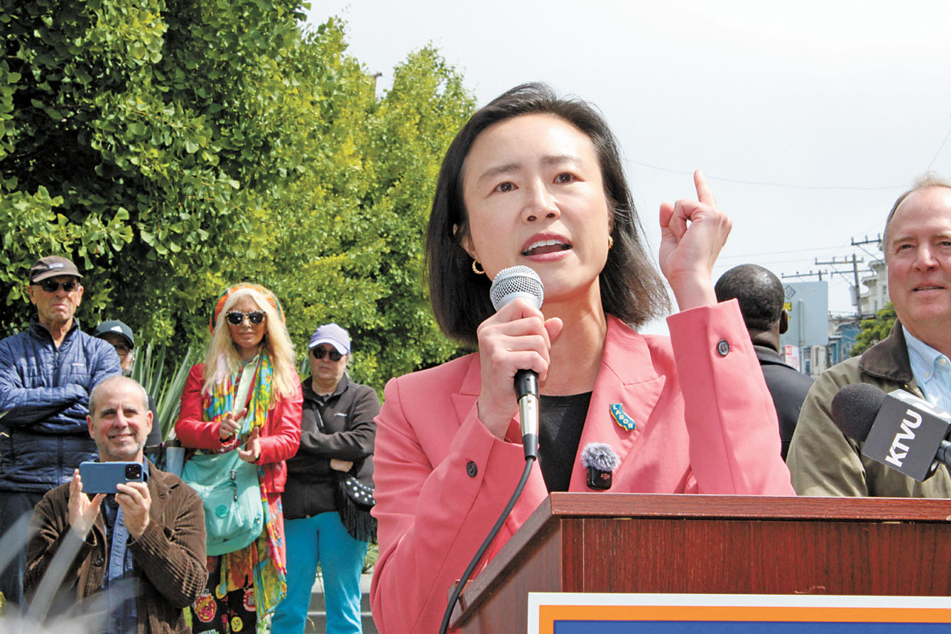 陳詩敏發言時回顧移民經歷,強調將把基層家庭的聲音帶入國會。 記者陳程威攝