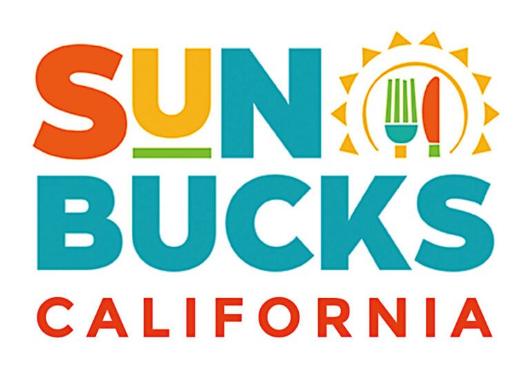 加州暑期餐食補助計劃Sun Bucks。加州社會服務局