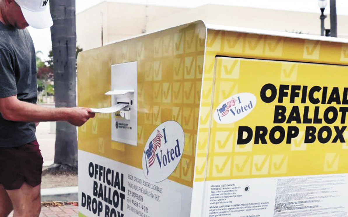 當局正在調查在市中心一個投票箱內發現被燒毀的選票。洛杉磯時報