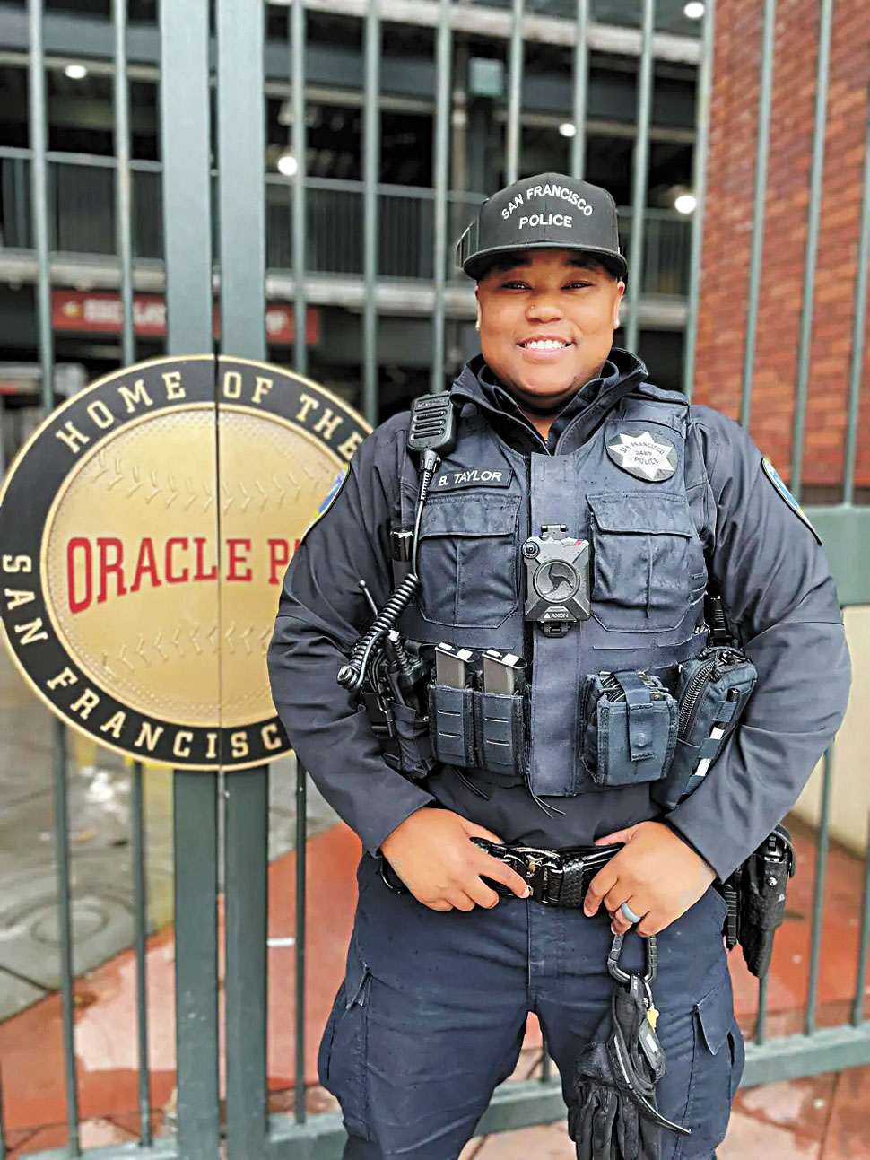 中槍女警泰勒（Brittney Taylor）。三藩市警察局