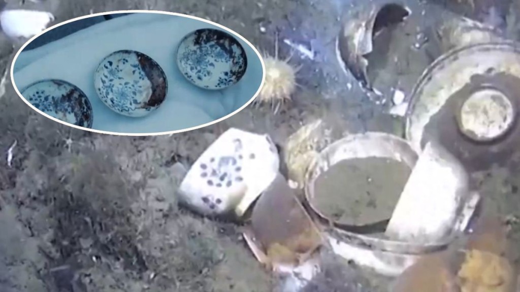 挪威深海發現18世紀沉船 打撈出大量珍貴中國青花瓷