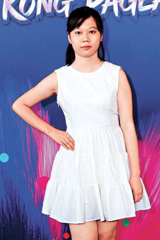 ■張婷婷撞樣阿儀，參選有信心。