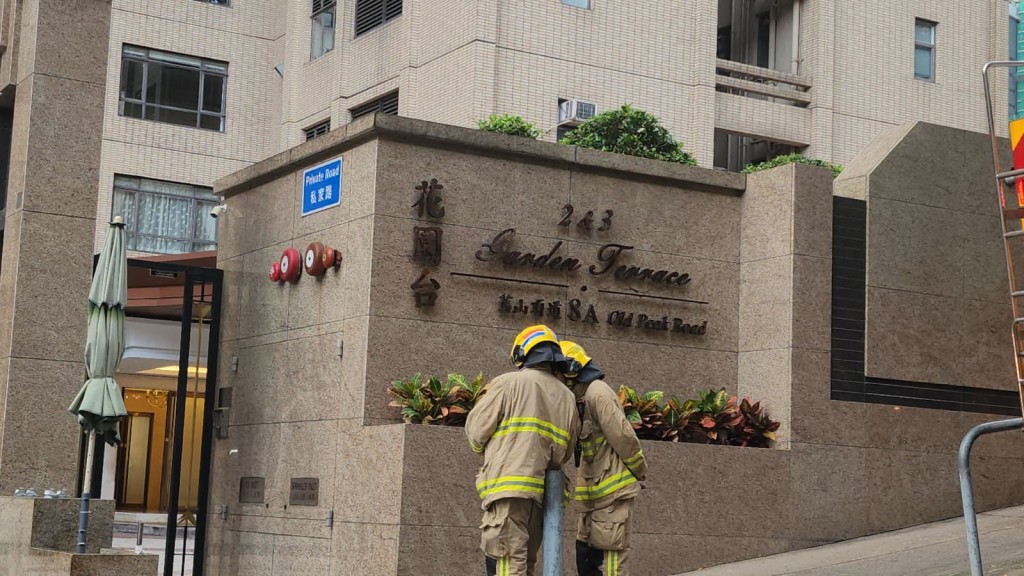 半山單位辦喜事 露台蠟燭翻倒引發火警 消防迅速救熄無人傷