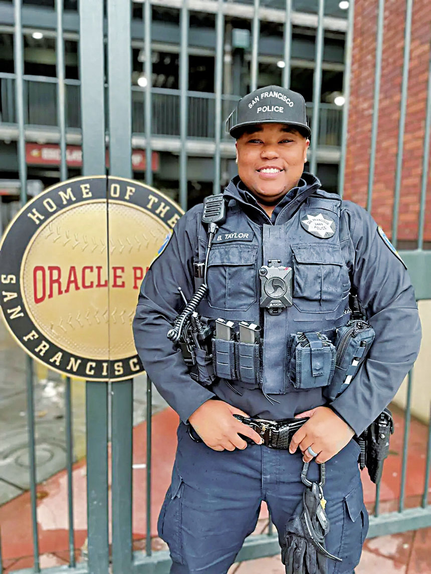 中槍命危女警泰勒(Brittney Taylor)。三藩市警察局