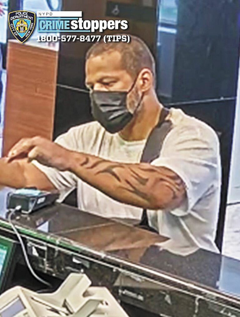 圖為涉案男嫌。 NYPD