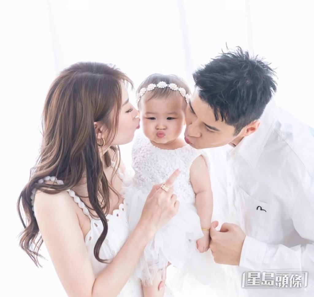 連詩雅與丈夫陳家樂都非常疼愛女兒。