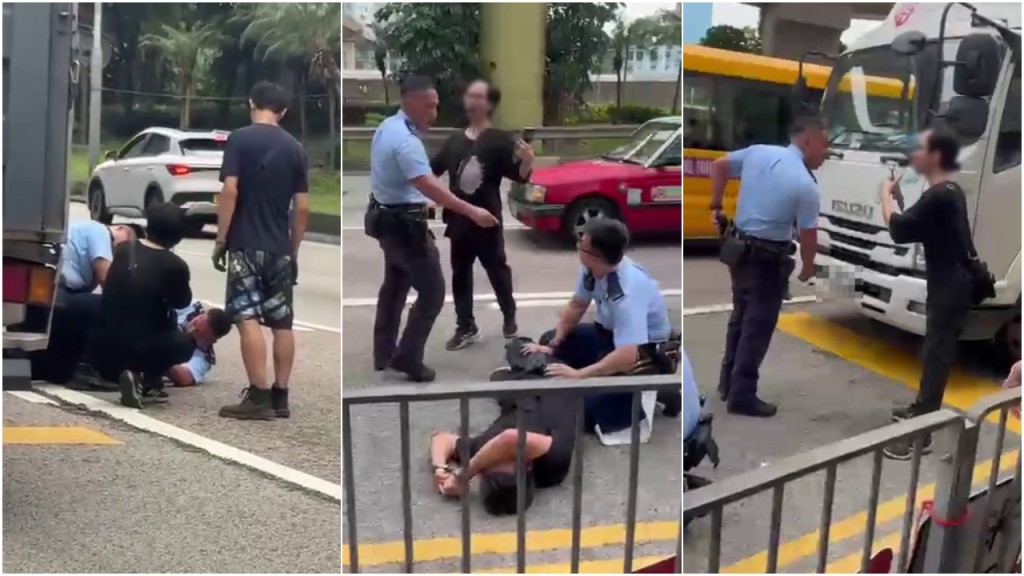 九龍灣貨車父子遇查不合作 涉阻差辦公被捕