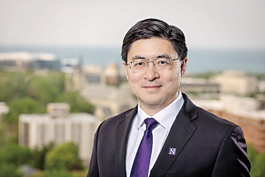 西北大學迎來第一位華裔校長蔣濛博士。 西北大學官網