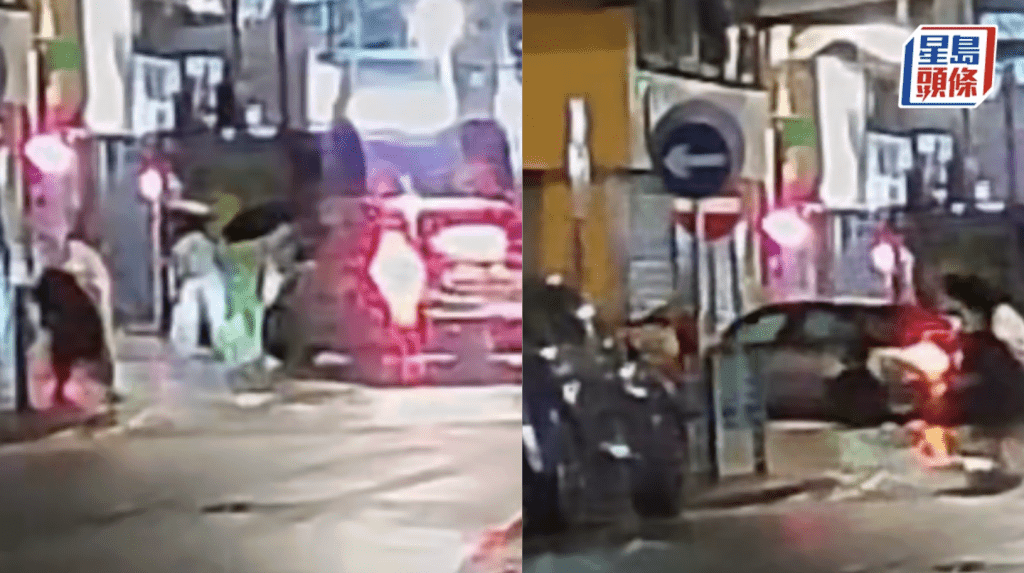 深水埗私家車失控撞入行人路 兩女途人受傷司機逃逸