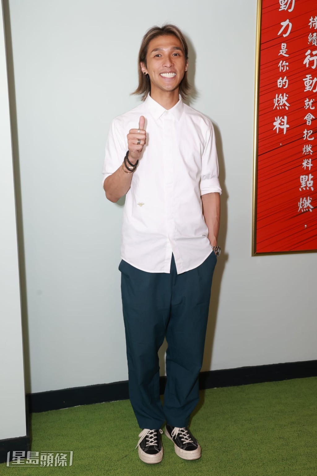 黃又南透露自己剛從湖南完成賽事返港。